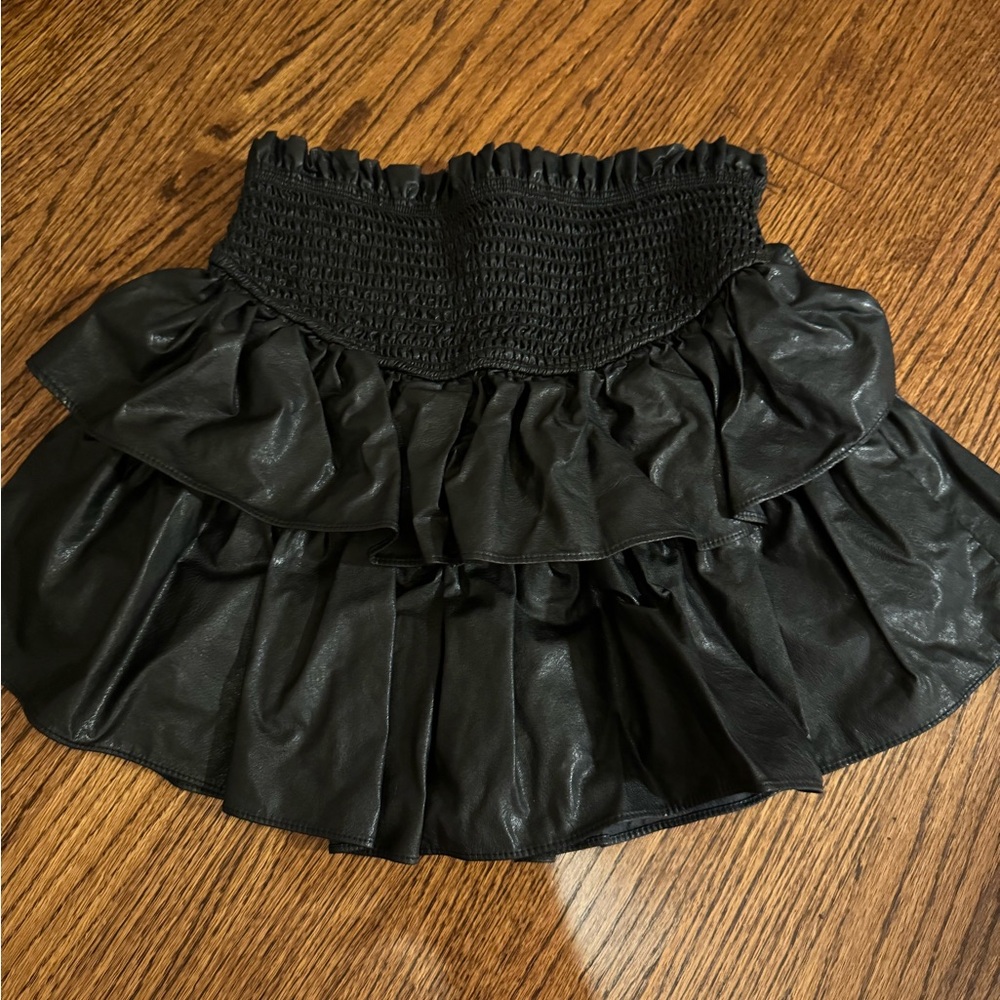 Black Leather Skirt